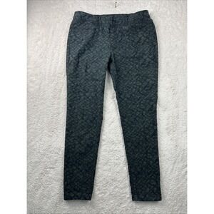 SIMPLY VERA Vera Wang Women's Black Camo Pants Sz 10 Elastic Waist Stretch Sexy